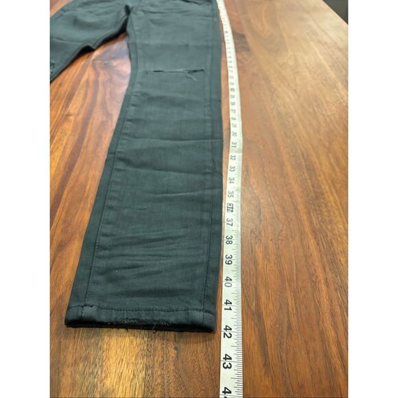 Valabasas Men's Dark Blue Mid Rise Distressed Skinny Jeans Size 32 - Picture 3 of 8